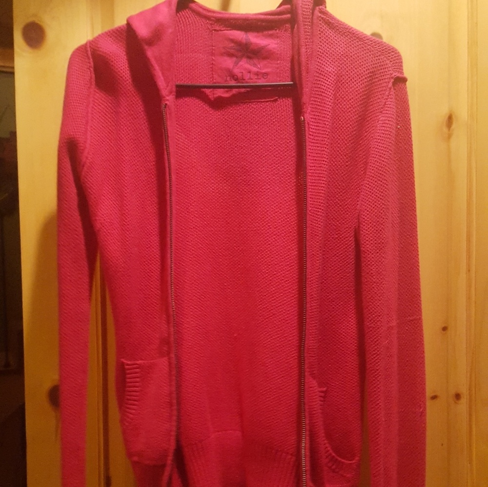 Zip up hooded sweater